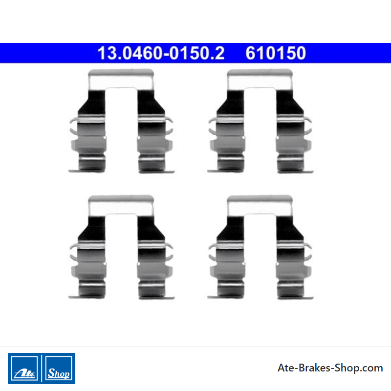 ATE Original brake pad accessories kit (13046001502) for Mitsubishi