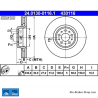 ATE Original Brake Disk (24013001161) for Volvo