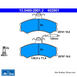 ATE originale Bremsbeläge (13046029012) für Citroën, Fiat, Peugeot