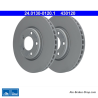 ATE Disco de freno original de 2 piezas (24013001201) para Jaguar