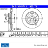 ATE Original Brake Disk (24013001711) for Mercedes-Benz