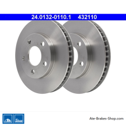 ATE Original 2 Pieces Brake Disk (24013201101) for Chevrolet, Opel