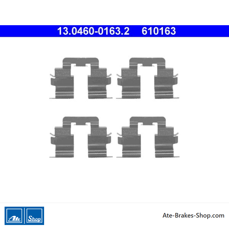 ATE Originales Bremsbelag-Zubehörset (13046001632) für Mercedes-Benz