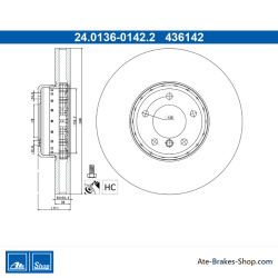 ATE Original Brake Disk (24013601422) for BMW