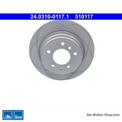 ATE Originele 2-delige elektrische remschijf (24031001171) voor BMW
