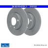 ATE Disco de Freno Asistido (24031001511) original de 2 piezas para Audi, Seat y Volkswagen (VW)