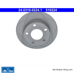 ATE Original 2 Pieces Power Brake Disk (24031002241) for Audi, Volkswagen (VW)