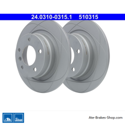 ATE Disque de frein assisté original en 2 pièces (24031003151) pour BMW