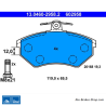 ATE original brake pads (13046029582) for Seat, Volkswagen (VW)