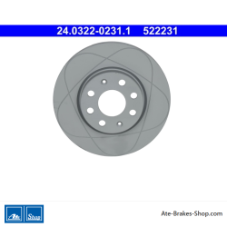 ATE Original 2 Pieces Power Brake Disk (24032202311) for Fiat, Opel