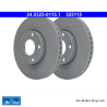 ATE Disco de freno asistido original de 2 piezas (24032501151) para Volkswagen (VW)