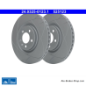 ATE Originale zweiteilige Servobremsscheibe (24032501231) für Audi, Seat, Skoda, Volkswagen (VW)