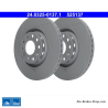 ATE Disco de Freno Asistido (24032501371) original de 2 piezas para Audi, Seat, Skoda