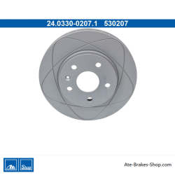 ATE Disque de frein assisté d’origine (24033002071) pour Chevrolet, Opel, Saab