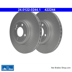 2 pieces of ATE original Brake Disk (24012202441) for Mini