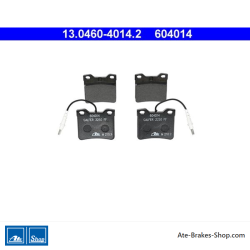 ATE original brake pads (13046040142) for Peugeot