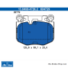 ATE plaquettes de frein d’origine (13046047262) pour BMW