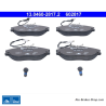 ATE originalen Bremsbeläge (13046028172) für Citroën, Peugeot