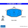 ATE original brake pads (13046029672) for Renault