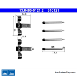 ATE Kit d’accessoires pour plaquettes de frein d’origine (13046001212) pour BMW
