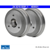 ATE Original 2 Pieces Brake Drum (24021650011) for Citroën, Peugeot