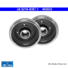 ATE Tambor de freno original de 2 piezas (24021800071) para Audi, asiento, Volkswagen (VW)