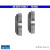 ATE Tambor de freno original de 2 piezas (24021800081) para Hyundai