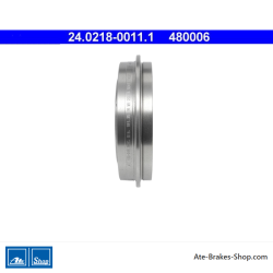 ATE Originele 2-delige remtrommel (24021800111) voor Fiat, Ford, Lancia
