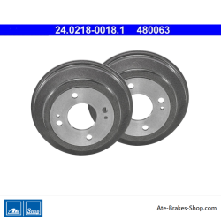 ATE Original 2 Pieces Brake Drum (24021800181) for Honda