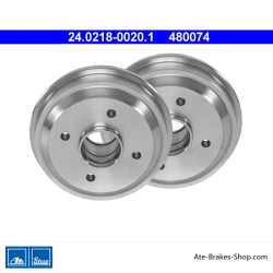 ATE Original-2-teilige Bremstrommel (24021800201) für Citroën, Peugeot