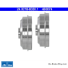 ATE Tambour de frein original en 2 parties (24021800201) pour Citroën, Peugeot