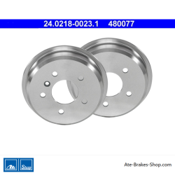 ATE Original 2 Pieces Brake Drum (24021800231) for Mercedes-Benz