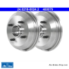 ATE Original 2 Pieces Brake Drum (24021800242) for Ford, Mazda