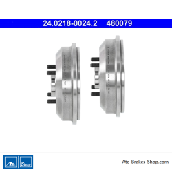 ATE Tambor de freno original de 2 piezas (24021800242) para Ford, Mazda