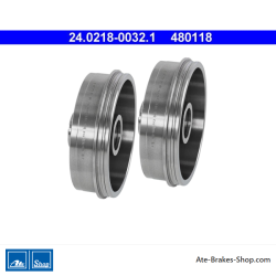 ATE Original 2 Pieces Brake Drum (24021800321) for Dacia, Renault