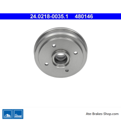 ATE Tambor de freno original de 2 piezas (24021800351) para Chevrolet, Daewoo