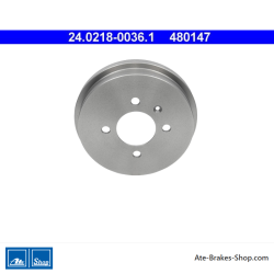 ATE Tambor de freno original de 2 piezas (24021800361) para Volkswagen (VW)