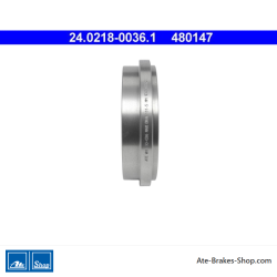 ATE Original 2 Pieces Brake Drum (24021800361) for Volkswagen (VW)