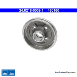 ATE Original 2 Pieces Brake Drum (24021800391) for Nissan, Opel, Suzuki
