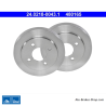 ATE Tambor de freno original de 2 piezas (24021800431) para Nissan