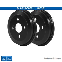 ATE Originale zweiteilige Bremstrommel (24021800521) für Daihatsu, Subaru