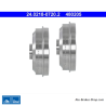 ATE Original 2 Pieces Brake Drum (24021807202) for Citroën, Peugeot
