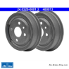 ATE Tambour de frein original en 2 pièces (24022000012) pour Chevrolet, Daewoo, Opel, Vauxhall