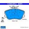 ATE plaquettes de frein d’origine (13046029752) pour Mercedes-Benz
