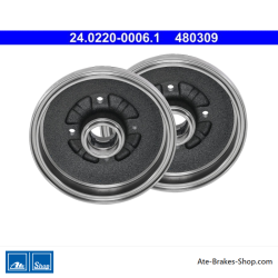 ATE Original 2 Pieces Brake Drum (24022000061) for Kia