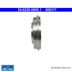 ATE Original 2 Pieces Brake Drum (24022000091) for Ford