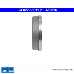 ATE Tambor de freno original de 2 piezas (24022000112) para Opel
