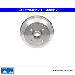 ATE Tambor de freno original de 2 piezas (24022000121) para Opel