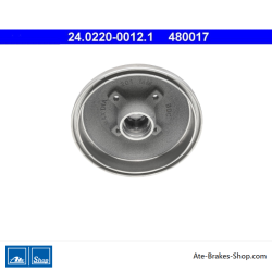ATE Tambor de freno original de 2 piezas (24022000121) para Opel