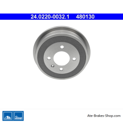ATE Original 2 Pieces Brake Drum (24022000321) for Seat, Skoda, Volkswagen (VW)